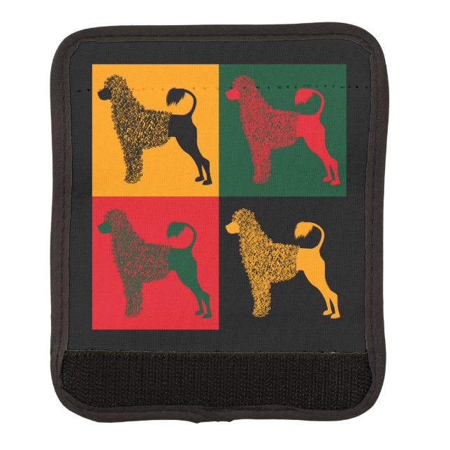 The smart Portuguese water dog  Luggage Handle Wrap (Front)