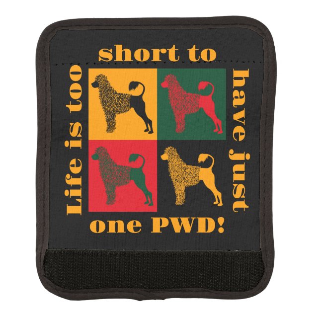 The smart Portuguese water dog  Luggage Handle Wrap (Front)