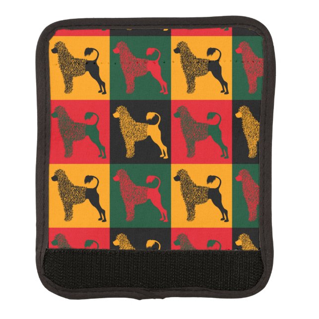 The smart Portuguese water dog  Luggage Handle Wrap (Front)