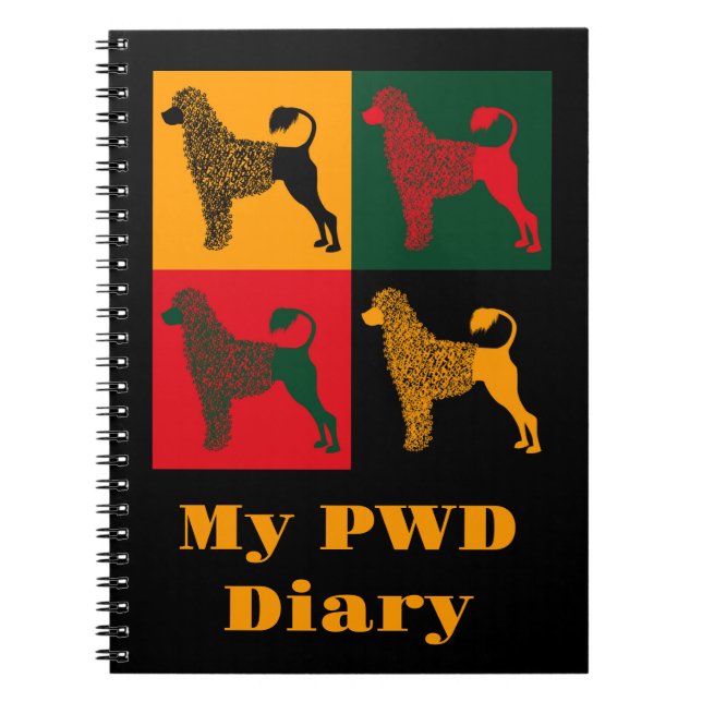 The smart Portuguese water dog  Notebook (Front)