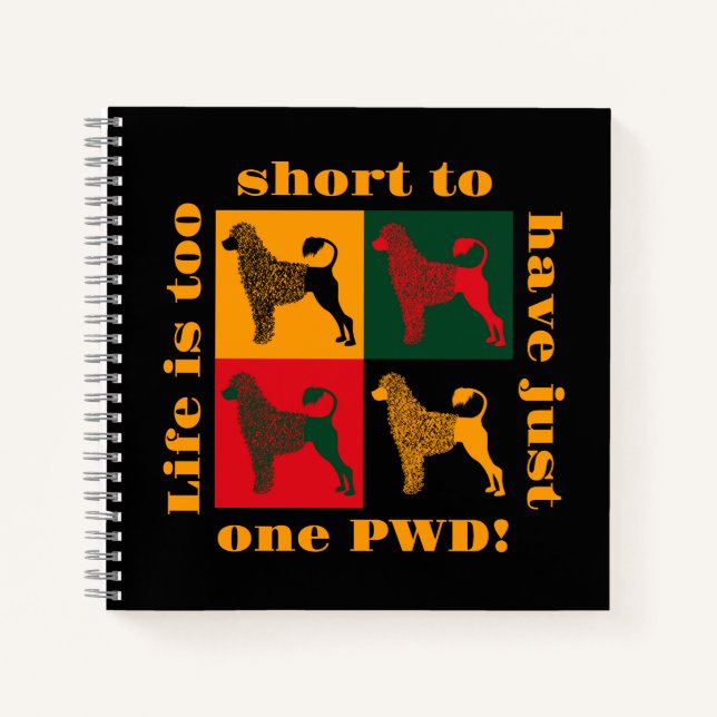 The smart Portuguese water dog  Notebook (Front)