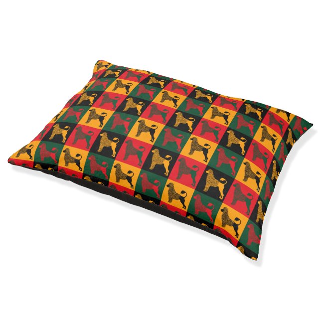 The smart Portuguese water dog  Pet Bed (Angled)