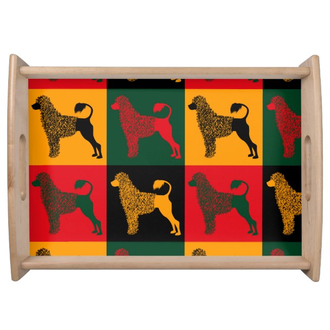 The smart Portuguese water dog  Serving Tray (Front)