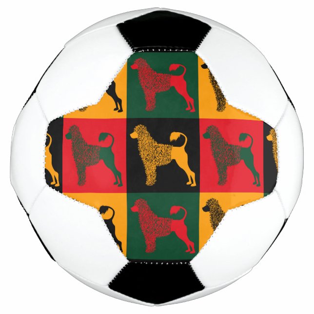 The smart Portuguese water dog  Soccer Ball (Front)