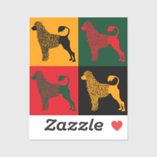 The smart Portuguese water dog  Sticker