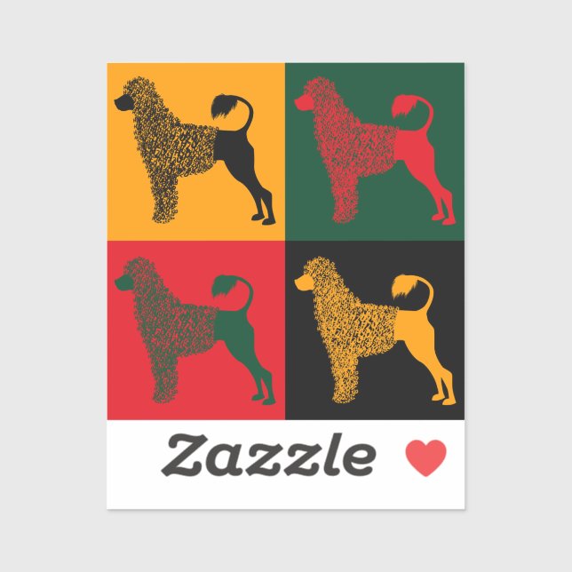 The smart Portuguese water dog  Sticker (Sheet)