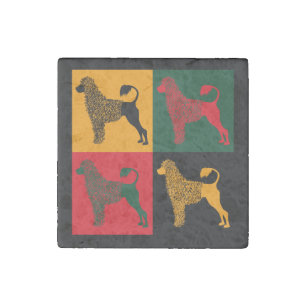 The smart Portuguese water dog  Stone Magnet
