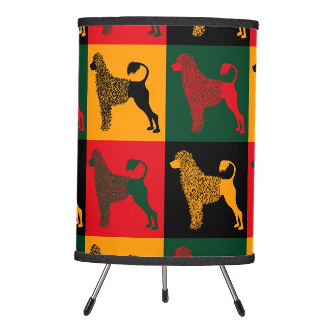 The smart Portuguese water dog  Tripod Lamp (Front)