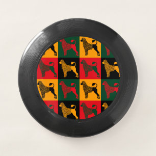 The smart Portuguese water dog  Wham-O Frisbee