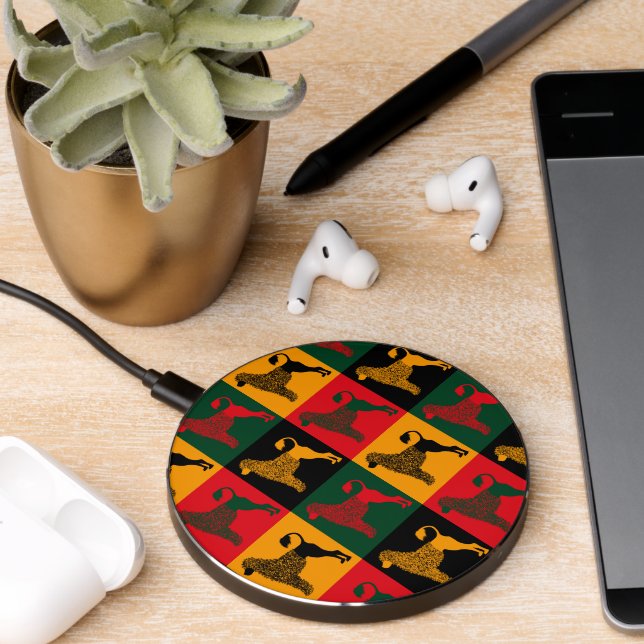 The smart Portuguese water dog  Wireless Charger (Desk 2)