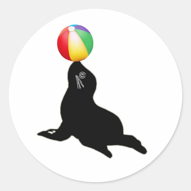 The Smartlys Seal Logo Round Sticker (Seal Only) (Front)