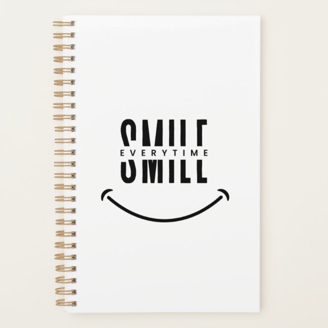 The “Smile Every Time” Daily Planner (Front)