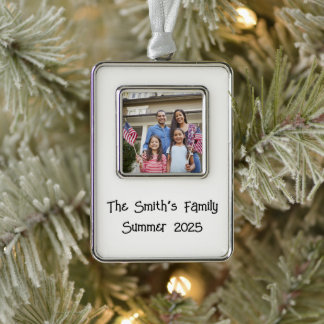 The Smith’s Family Summer 2025 Custom Christmas Ornament