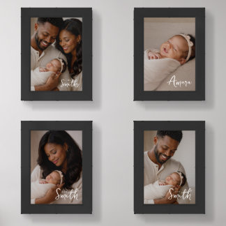 THE SMITHS | Newborn Baby Photo Wall Art Set