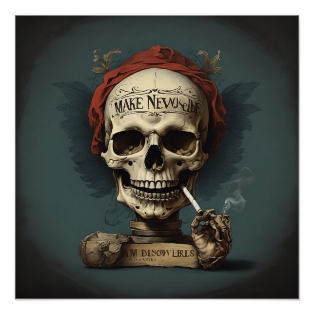 The smoking skull poster (Front)