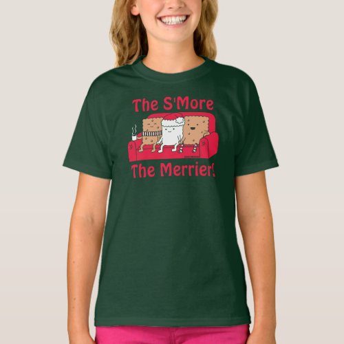 The SMore The Merrier Christmas Snacks Cartoon T_Shirt