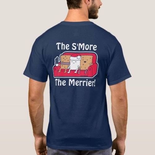 The SMore The Merrier Christmas Snacks Cartoon T_ T_Shirt