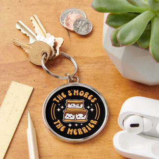 The S'mores The Merrier Funny Kawaii Camping Gift Keychain