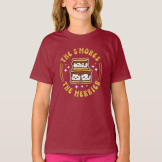 The S'mores The Merrier Funny Kawaii Camping Gift T-Shirt