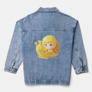 The Snail and the Magic of the Petals.1 Denim Jacket