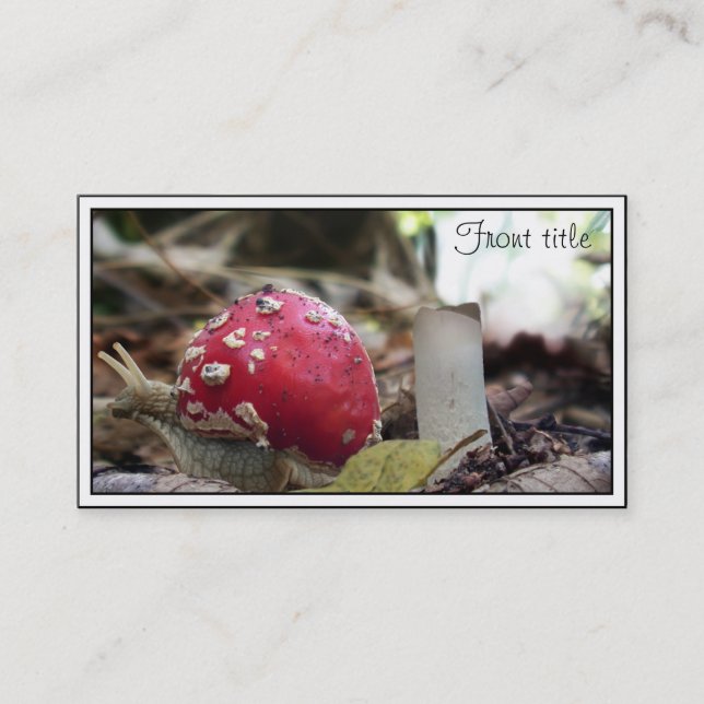 The Snails New Home Business Card (Front)