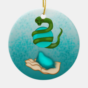 The Snake Ceramic Ornament