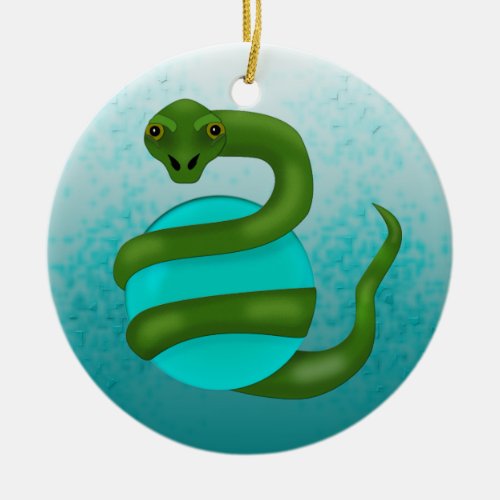 The Snake Ceramic Ornament