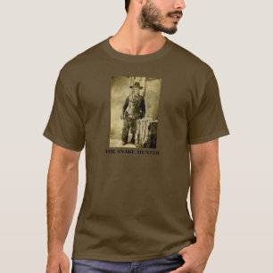 The Snake Hunter (Vintage Photo Snake Skins) T-Shirt