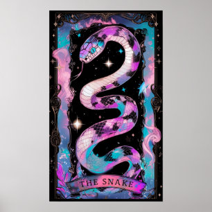 The Snake Tarot Card Witchy Poster