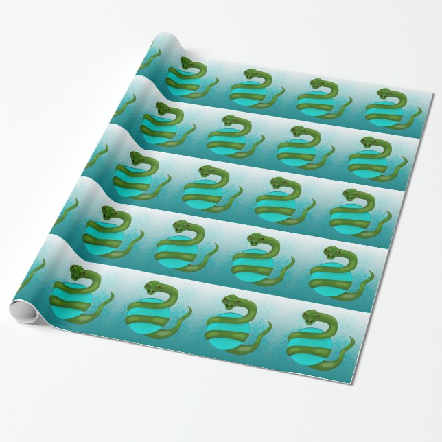The Snake Wrapping Paper (Unrolled)