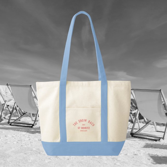 The Snow Bach Ski Theme Bachelorette Tote Bag (Creator Uploaded)