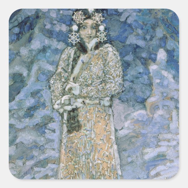 The Snow Maiden, a sketch for the Opera Square Sticker (Front)