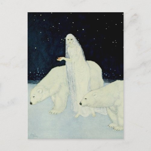 The Snow Maiden Gathering Broken Hearts Postcard