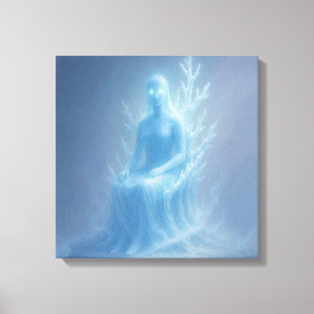 The Snow Oracle Canvas Print (Front)