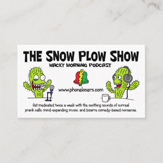 The Snow Plow Show Business Cards (Front)