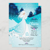 The Snow Queen Birthday Party Invitation (Front/Back)