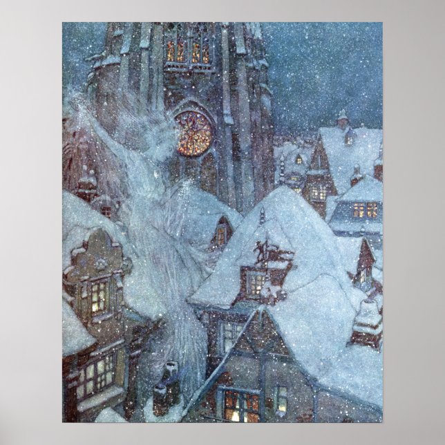 The Snow Queen by Edmund Dulac Poster (Front)