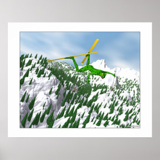 The Snow Skier Poster