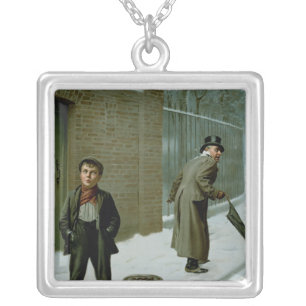 The Snowball - Guilty or Not Guilty Silver Plated Necklace