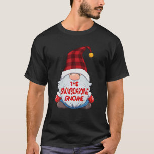 The Snowboarding Gnome Funny Matching Family Chris T-Shirt