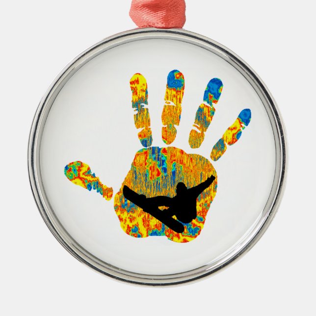 THE SNOWBOARDS WAY METAL ORNAMENT (Front)