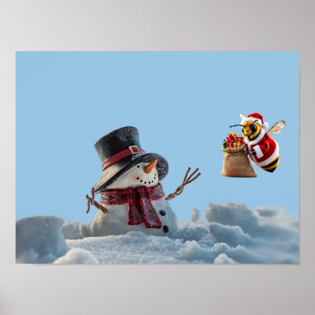 The Snowman and the Bee Poster (Front)