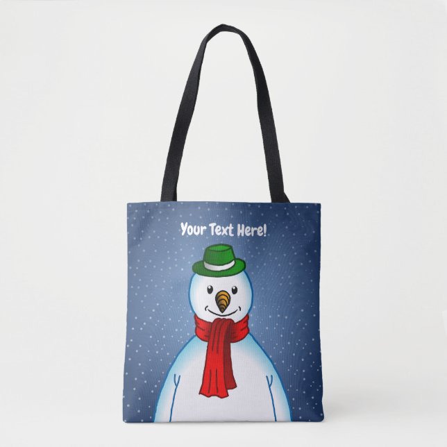 The Snowman and the Snowy Weather Tote Bag (Front)
