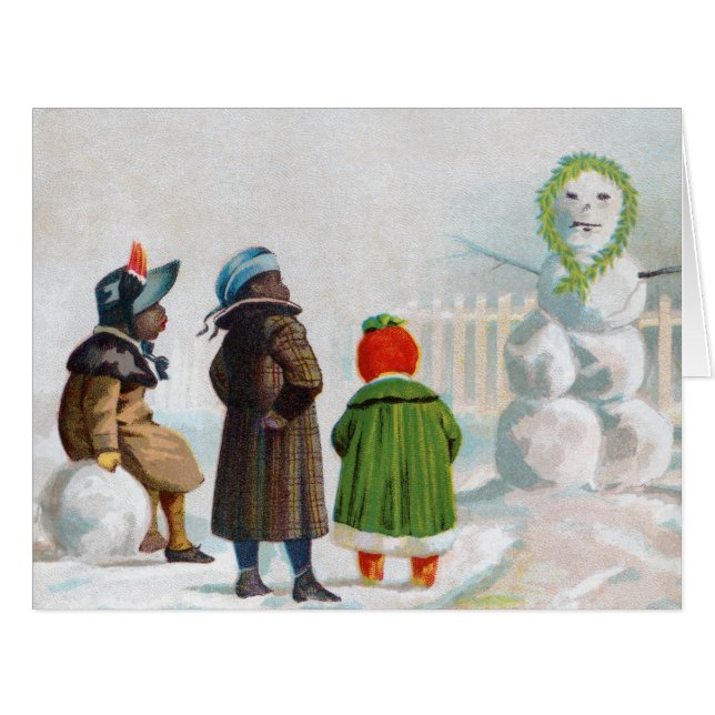 The Snowman Big Greeting Card (Front Horizontal)