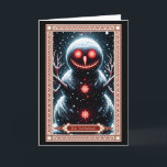 The Snowman Tarot Card<br><div class="desc">Dark Fantasy Christmas Tarot Card: The Snowman Tarot Card. Fun, dark matching designs. Find the perfect one for everyone you know!</div>