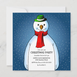 The Snowmans Christmas Party Invitation