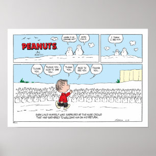 The Snowmen Welcome Linus Poster