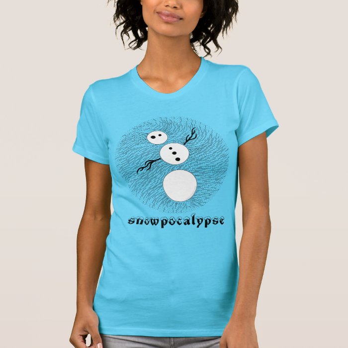 The Snowpocalypse Is Coming Funny Snowman Tee 