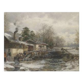 The Snows Beginning Faux Canvas Print