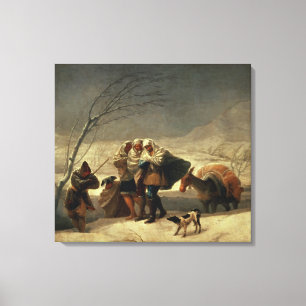 The Snowstorm, 1786-87 Canvas Print